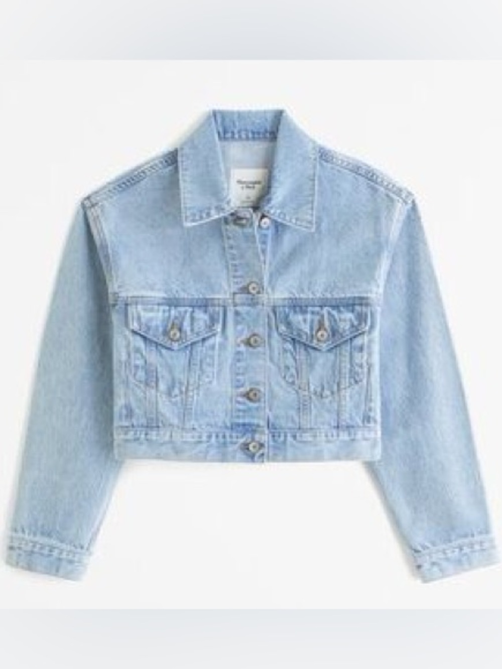Abercrombie & Fitch Cropped Denim Jacket